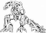 Coloring Transformers Pages Starscream Grimlock Bumblebee Transformer Real Megatron Color Print Steel Robots Printable Prime Drawing Dinosaur Colouring Cool Getcolorings sketch template
