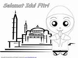 Idul Fitri Mewarnai عيد الفطر للاطفال Freekidstories Arabic صفحات التلوين sketch template
