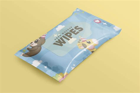 baby wet wipes packaging mockup psd set good mockups