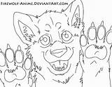 Anime Firewolf Line Face Deviantart Yo Group Favourites Add sketch template