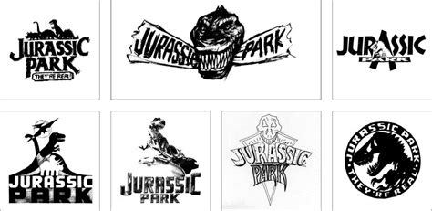 weirdland tv jurassic park logo designs  william stout terry