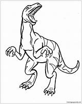 Allosaurus Dinosaur Coloring Pages Color Online Getdrawings Drawing sketch template