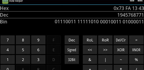calculator helps  figure  hex decimal  binary   moments notice