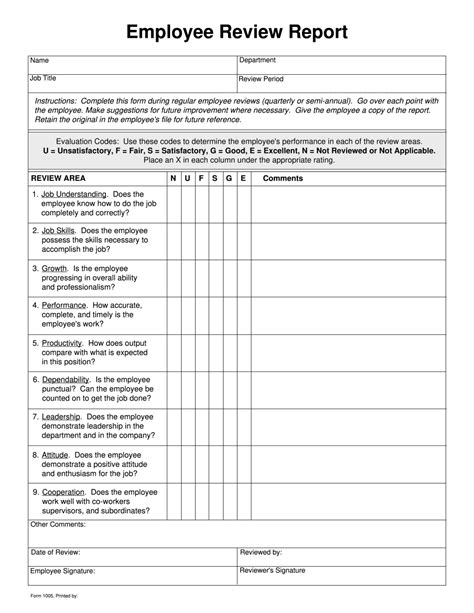 evaluation form  receptionist receptionist performance