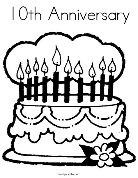 anniversary coloring pages printables