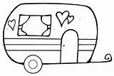 Camper Clipart Coloring Pages Happy Printable Camping Trailer Campers Kids Digital Stamp Clipartmag Clipground Choose Board Stamps sketch template