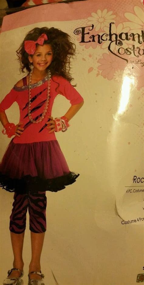 child girls rockstar pink dancer cutie halloween costume dress