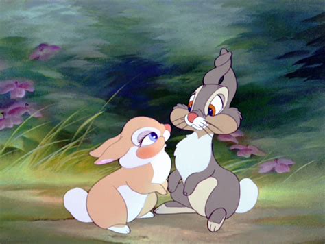 thumper form bambi being twitter pated disney kiss disney