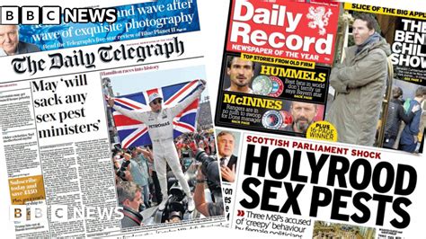 the papers sex pests at westminster and holyrood bbc news