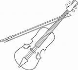Violin Bow Clip Clipart Drawing Colorable Line Coloring Clipground Sweetclipart Cliparting Related sketch template