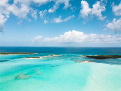aerial view  exuma   bahamas summer vacation tal bauer