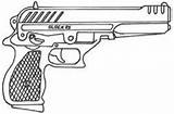 Glock 9mm Ranged sketch template
