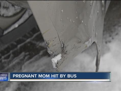 school bus hits 8 month pregnant mother