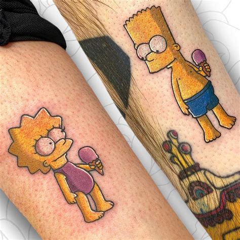 20 Simpsons Tattoo Ideas Simpsons Tattoo Bart And Lisa Simpson Simpson
