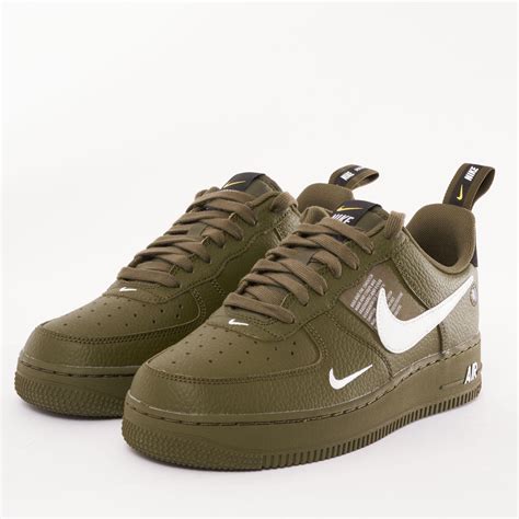 nike air force  utility trainers  green  men lyst uk