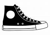 Chaussure Disegno Schoen Scarpa Converse Schuh Colorare Malvorlage Coloriage Zapato Sneaker Sepatu Schuhe Tekening Ausmalbild Educol Scarpe Kaputte Schoenen Bilde sketch template