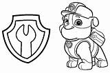 Paw Patrol Coloring Pages Birthday Rubble Badge Printable Para Print Badges Getcolorings Coloriage Ausmalbilder Color Besuchen Getdrawings Escolha Pasta sketch template