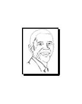 Obama Coloring Barack Pages 224k sketch template