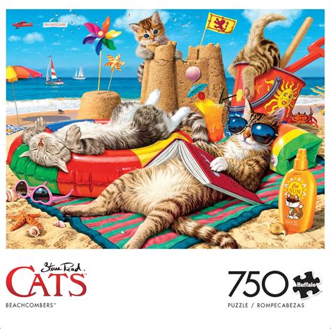 Buffalo Games Cats Collection Beachcombers 750 Piece Jigsaw