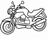 Coloring Motorbike sketch template