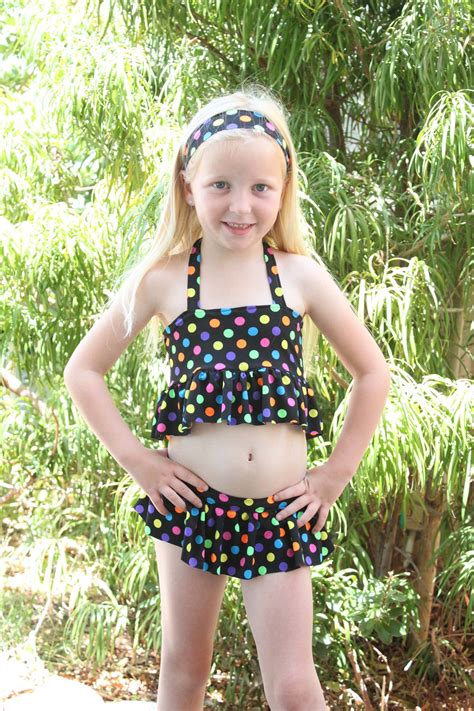 Naomis Ruffled Bikini Pdf Pattern Size 2t To Girls Size 8 Etsy De