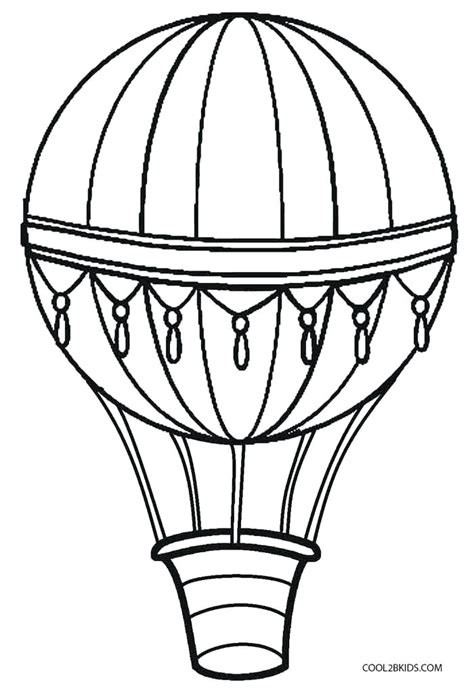 balloon coloring pages printable  getdrawings