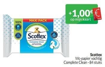 scottex scottex wc papier vochtig complete clean promotie bij intermarche