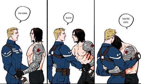 the 17 hottest sweetest fan works of art that imagines captain america and bucky as a gay couple