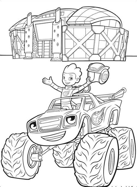 blaze   monster machines coloring pages coloring pages monster