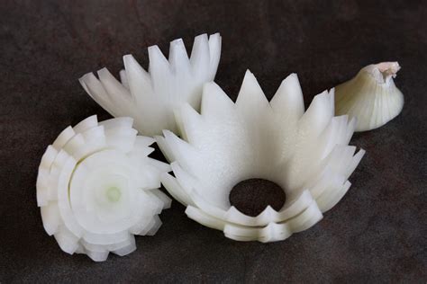 easy vegetable carving lotus bowl centerpiece