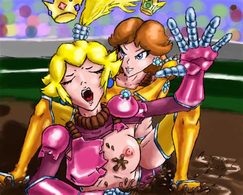 rule 34 female female only human mario strikers multiple females princess daisy princess peach