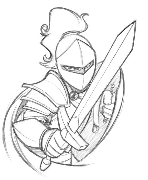 knight mascot design sketch fantasy drawings pencil art drawings art