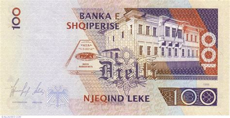 leke  emisiunea  albania bancnota