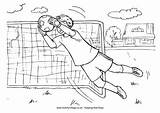 Colouring Pages Soccer Coloring Goalkeeper Boy Kids Football Drawing Print Boys Goal Colour Sports Activityvillage Team Color Book Summer Players sketch template