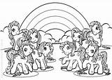 Colorear Ponis Pony sketch template
