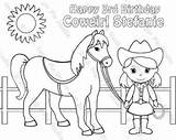 Cowgirl Coloring Pages Horse Getcolorings sketch template