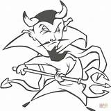 Demonio Diablos Krampus Demonios Demons Teufel Malvorlagen Tridente Mythology Dämonen Niños Spear sketch template