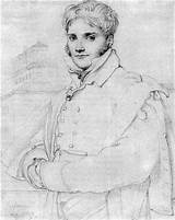 Ingres Joseph Merry Blondel Auguste Dominique Jean Portrait Drawings Drawing 1809 Wikiart Sketches Domain Knowledge Secret David Public Beauty Sightswithin sketch template