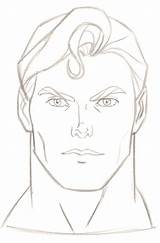 Superman Face Sketch Christopher Reeve Paintingvalley sketch template