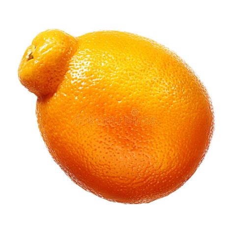 Mandarin Tangerine Citrus Fruit Isolated On White Background With