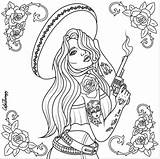 Chicano Drawings Coloring Pages Template sketch template