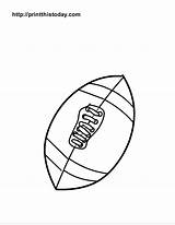 Foot Ball Coloring Printable Sports Pages Balls Football Footballs Small Cliparts Base Clipart Library Printthistoday sketch template