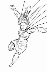 Supergirl Coloringfolder sketch template
