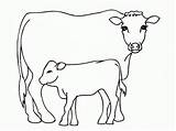 Mucche Vitello Divertenti Scaricare Mamma sketch template