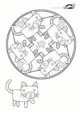 Krokotak Print Mandala Coloring Cat Kids Printables Souris Pages Mandalas Para Printable Mandal Coloriage Tableau Choisir Un sketch template