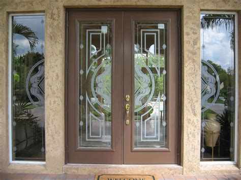 Etched Glass Frosted Glass Interior Doors Custom