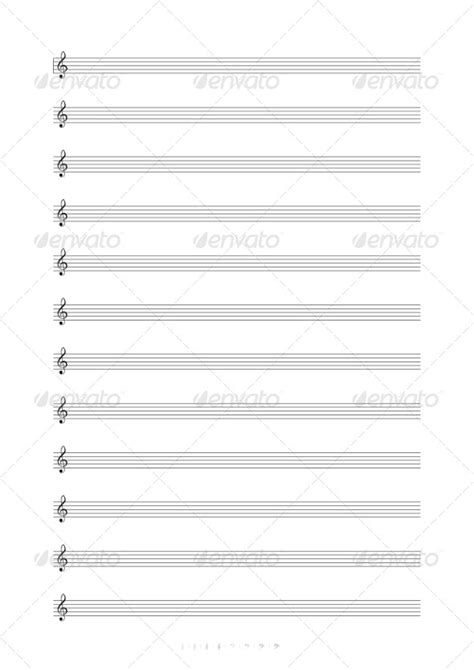 blank   notes  treble clef  sermax graphicriver