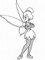 Coloring Tinkerbell Pages Christmas Printable Getcolorings sketch template