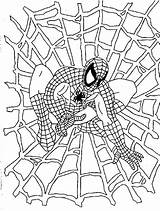 Spiderman Coloring Pages Print Spider Man Printable Color Kids Coloriage Superhero Kleurplaat Adult Adults Christmas Difficult sketch template