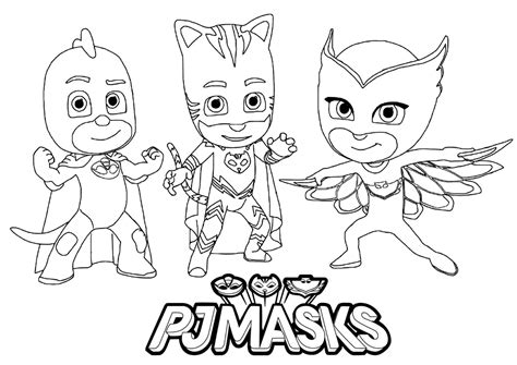 printable pj mask coloring pages henryilcole